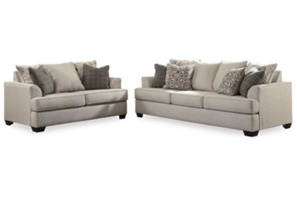 Signature Design by Ashley Velletri Sofa and Loveseat-Pewter