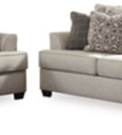 Signature Design by Ashley Velletri Sofa and Loveseat-Pewter