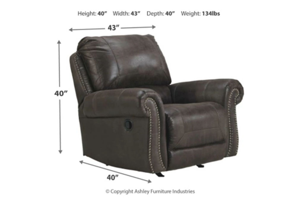 Benchcraft Breville Recliner-Charcoal