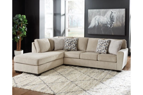 Signature Design by Ashley Decelle 2-Piece Sectional with Chaise-Putty