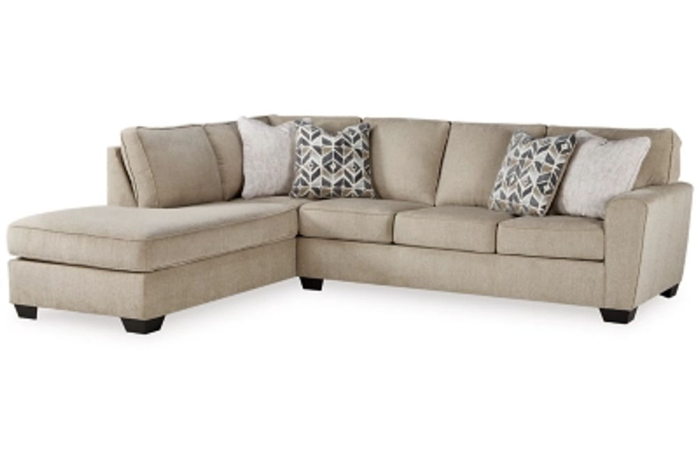 Signature Design by Ashley Decelle 2-Piece Sectional with Chaise-Putty