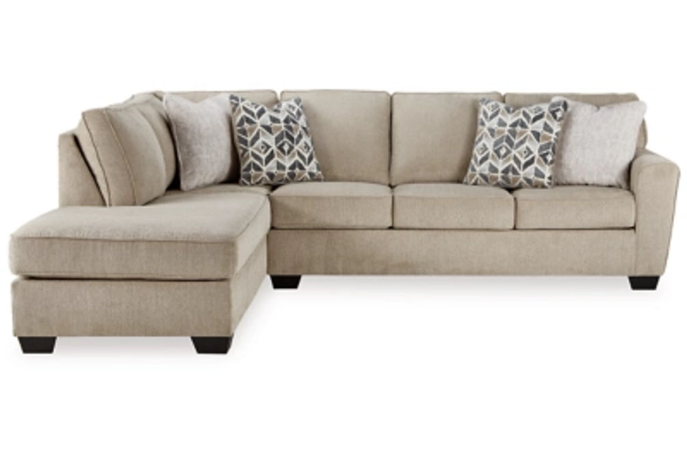 Signature Design by Ashley Decelle 2-Piece Sectional with Chaise-Putty