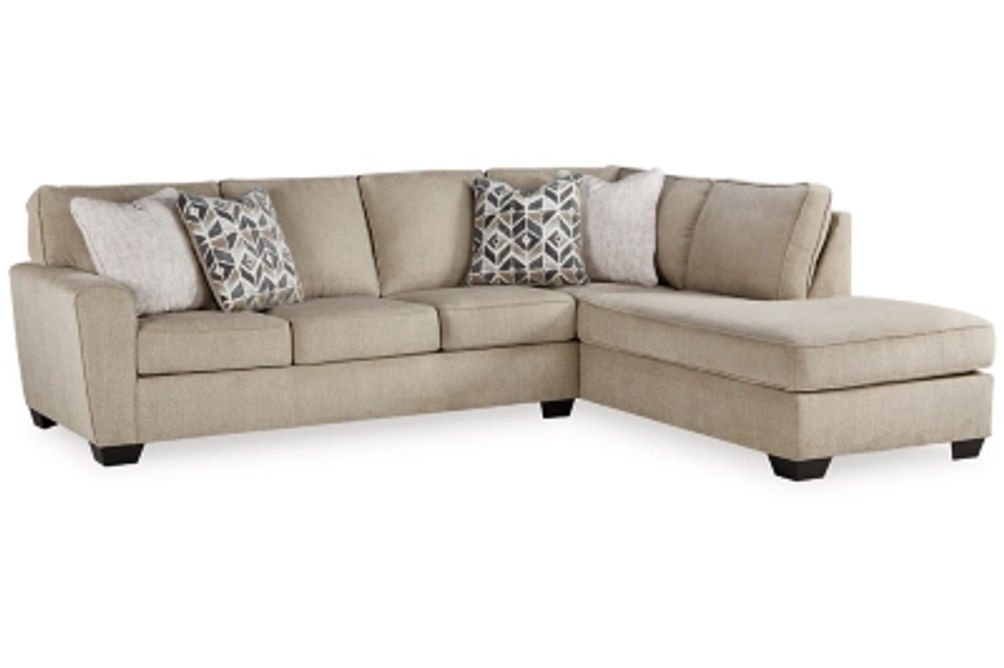 Signature Design by Ashley Decelle 2-Piece Sectional with Chaise-Putty