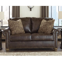 Signature Design by Ashley Nicorvo Loveseat, Chair, and Ottoman-Coffee