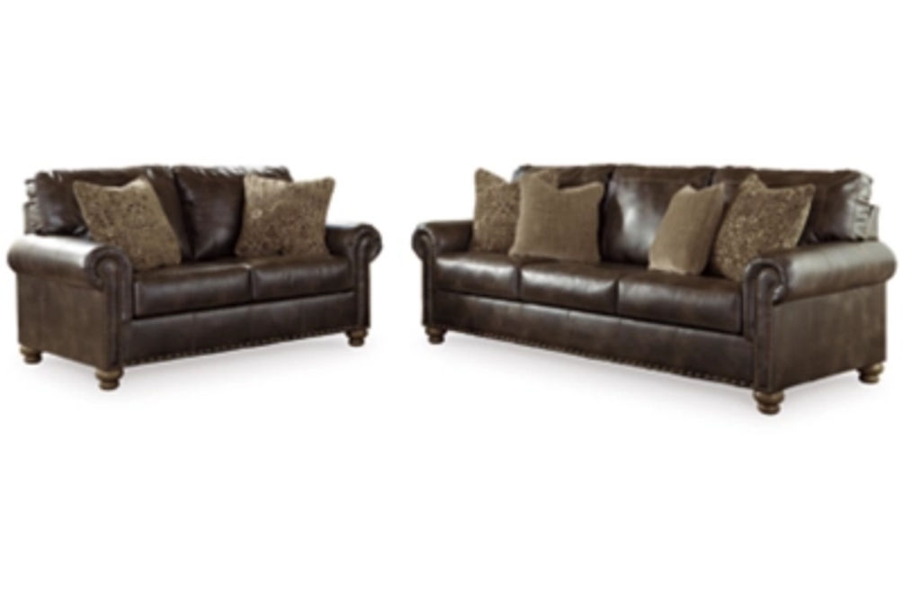 Signature Design by Ashley Nicorvo Sofa and Loveseat-Coffee