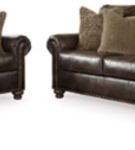 Signature Design by Ashley Nicorvo Sofa and Loveseat-Coffee