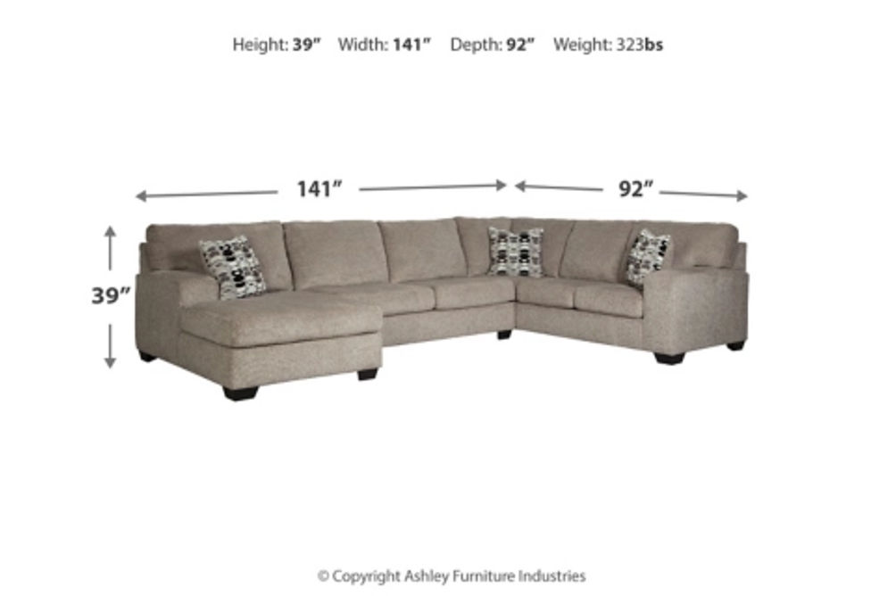 Signature Design by Ashley Ballinasloe 3-Piece Sectional with Chaise