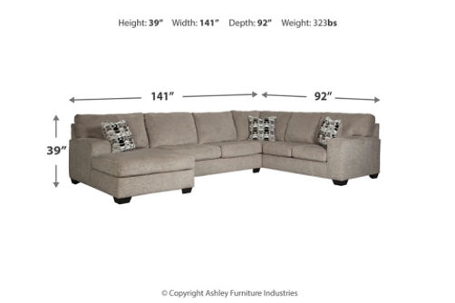 Signature Design by Ashley Ballinasloe 3-Piece Sectional with Chaise