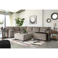 Signature Design by Ashley Ballinasloe 3-Piece Sectional and Ottoman-Platinum