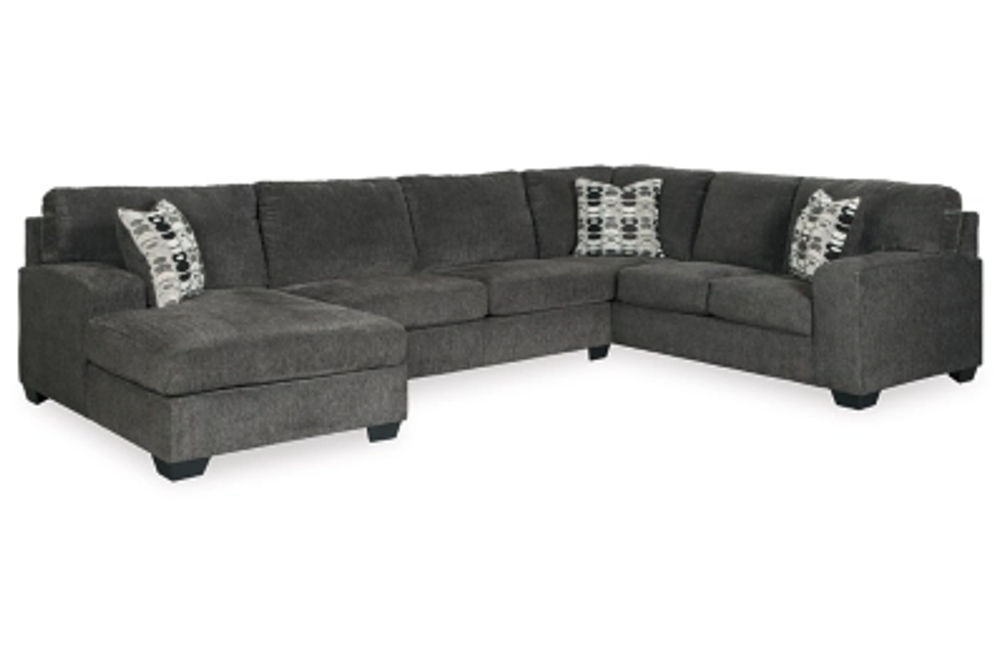 Signature Design by Ashley Ballinasloe 3-Piece Sectional with Chaise-Smoke