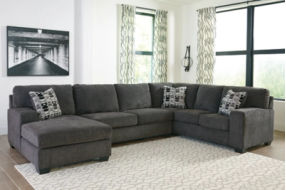Signature Design by Ashley Ballinasloe 3-Piece Sectional with Chaise-Smoke