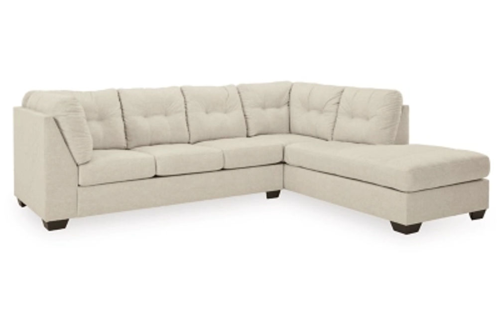 Benchcraft Falkirk 2-Piece Sectional with Chaise-Parchment