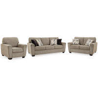 Benchcraft McCluer Sofa, Loveseat and Chair-Mocha