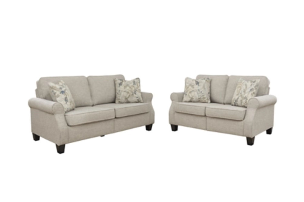 Signature Design by Ashley Alessio Sofa and Loveseat-Beige