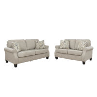 Signature Design by Ashley Alessio Sofa and Loveseat-Beige