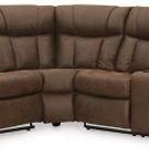 Signature Design by Ashley Trail Boys 2-Piece Reclining Sectional-Walnut