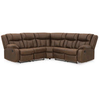 Signature Design by Ashley Trail Boys 2-Piece Reclining Sectional-Walnut