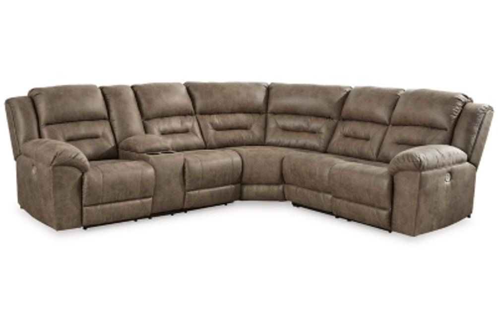 Signature Design by Ashley Ravenel 3-Piece Power Reclining Sectional-Fossil