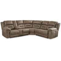 Signature Design by Ashley Ravenel 3-Piece Power Reclining Sectional-Fossil