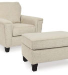 Signature Design by Ashley Abinger Chair and Ottoman-Natural