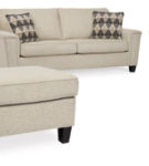 Signature Design by Ashley Abinger Sofa, Loveseat, Chair and Ottoman-Natural