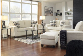 Signature Design by Ashley Abinger Sofa, Loveseat, Chair and Ottoman-Natural