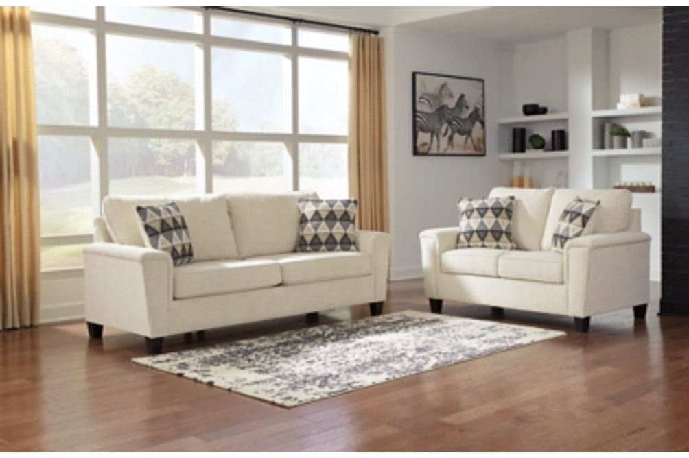 Signature Design by Ashley Abinger Sofa and Loveseat-Natural