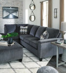 Signature Design by Ashley Abinger 2-Piece Sectional with Chaise-Smoke