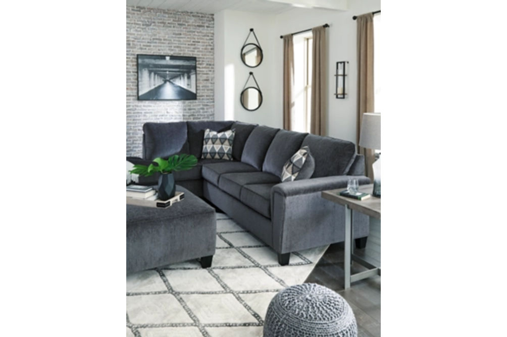 Signature Design by Ashley Abinger 2-Piece Sectional with Chaise-Smoke