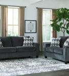 Signature Design by Ashley Abinger Sofa and Loveseat-Smoke