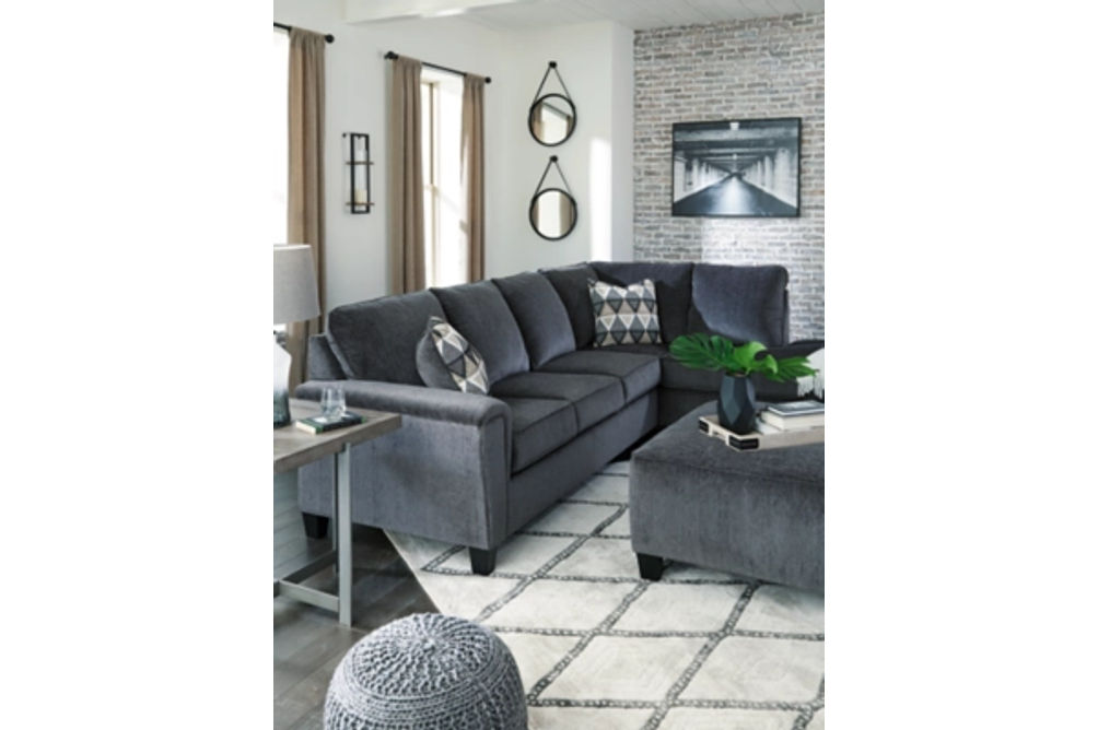 Signature Design by Ashley Abinger 2-Piece Sectional with Chaise-Smoke