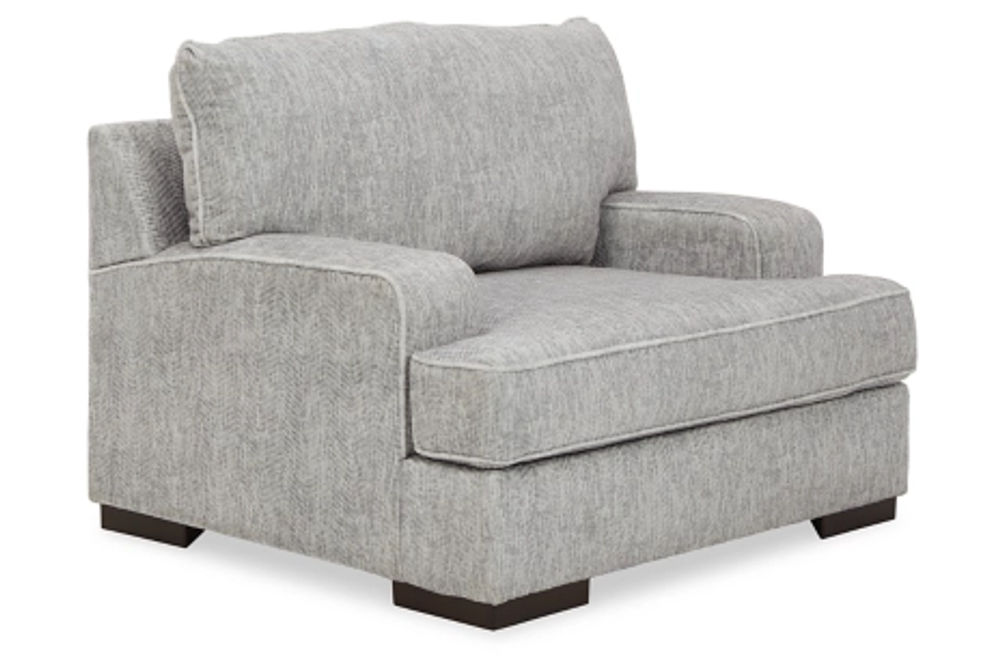 Benchcraft Mercado Sofa and Chair-Pewter