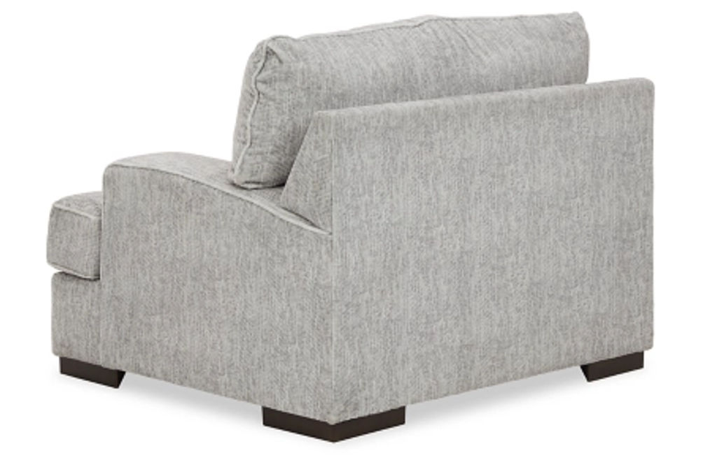 Benchcraft Mercado Sofa, Oversized Chair and Ottoman-Pewter