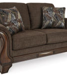 Benchcraft Miltonwood Sofa, Loveseat, Chair and Ottoman-Teak