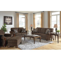 Benchcraft Miltonwood Sofa, Loveseat, Chair and Ottoman-Teak