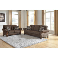 Benchcraft Miltonwood Sofa and Loveseat-Teak