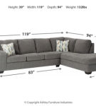 Benchcraft Dalhart 2-Piece Sectional with Chaise-Charcoal