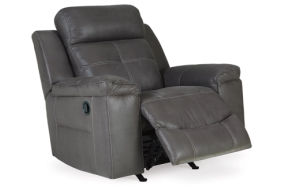 Signature Design by Ashley Jesolo Reclining Sofa and Recliner-Dark Gray