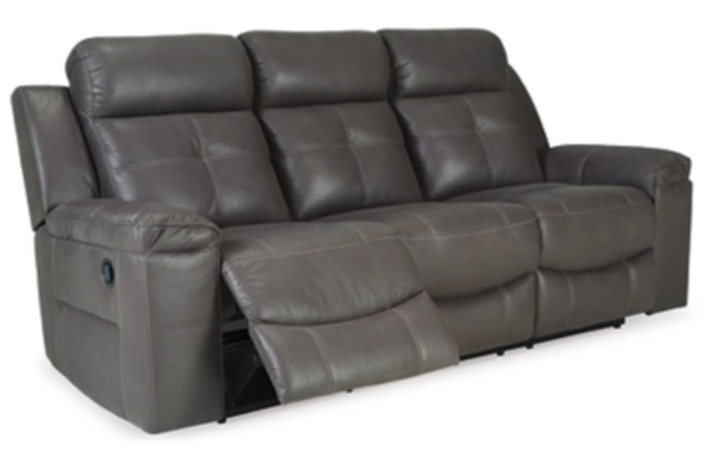 Signature Design by Ashley Jesolo Reclining Sofa and Loveseat-Dark Gray