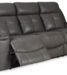 Signature Design by Ashley Jesolo Reclining Sofa and Loveseat-Dark Gray