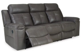 Signature Design by Ashley Jesolo Reclining Sofa and Loveseat-Dark Gray