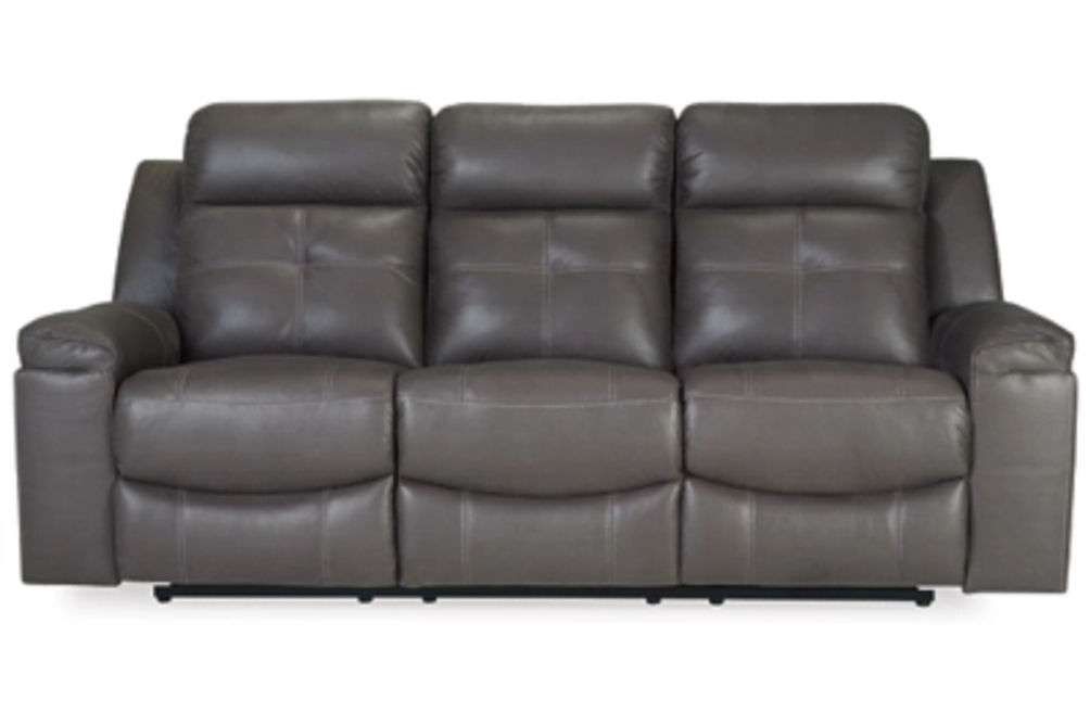 Signature Design by Ashley Jesolo Reclining Sofa and Recliner-Dark Gray