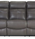 Signature Design by Ashley Jesolo Reclining Sofa and Recliner-Dark Gray