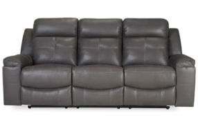 Signature Design by Ashley Jesolo Reclining Sofa and Recliner-Dark Gray