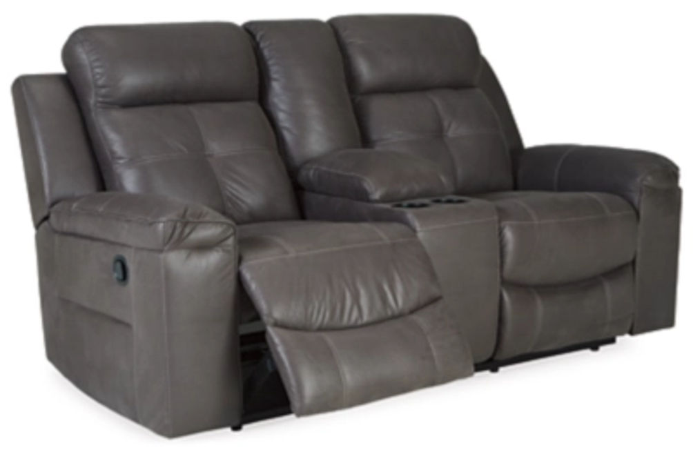 Signature Design by Ashley Jesolo Reclining Sofa and Loveseat-Dark Gray