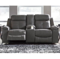 Signature Design by Ashley Jesolo Reclining Sofa and Loveseat-Dark Gray