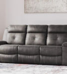 Signature Design by Ashley Jesolo Reclining Sofa and Recliner-Dark Gray