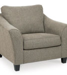 Benchcraft Barnesley Sofa, Loveseat, Oversized Chair and Ottoman-Platinum