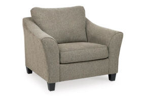 Benchcraft Barnesley Sofa, Loveseat, Oversized Chair and Ottoman-Platinum