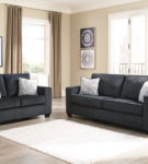 Signature Design by Ashley Altari Sofa Sleeper and Loveseat-Slate